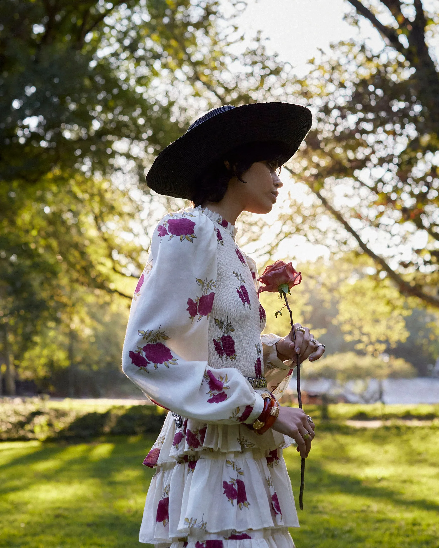 Shelby Cerise Rosette Dress