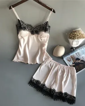 Spaghetti Strap Lace Lingerie Set