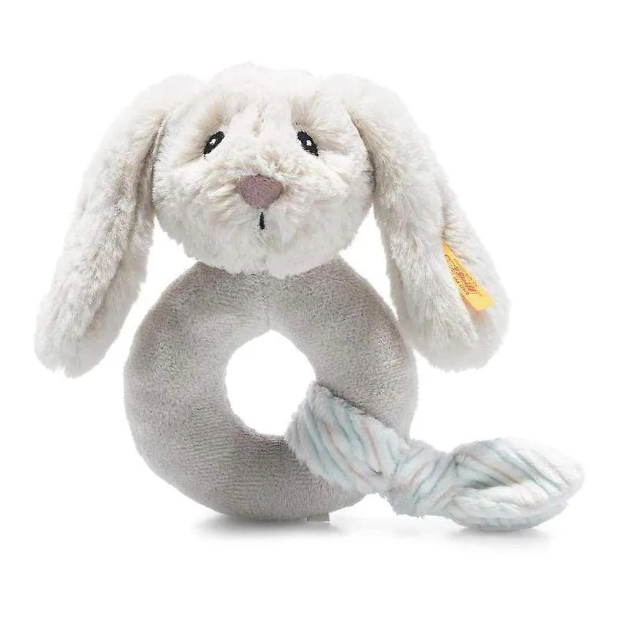 Steiff Soft Cuddly Friends Hoppie Rabbit Grip Toy Rattle