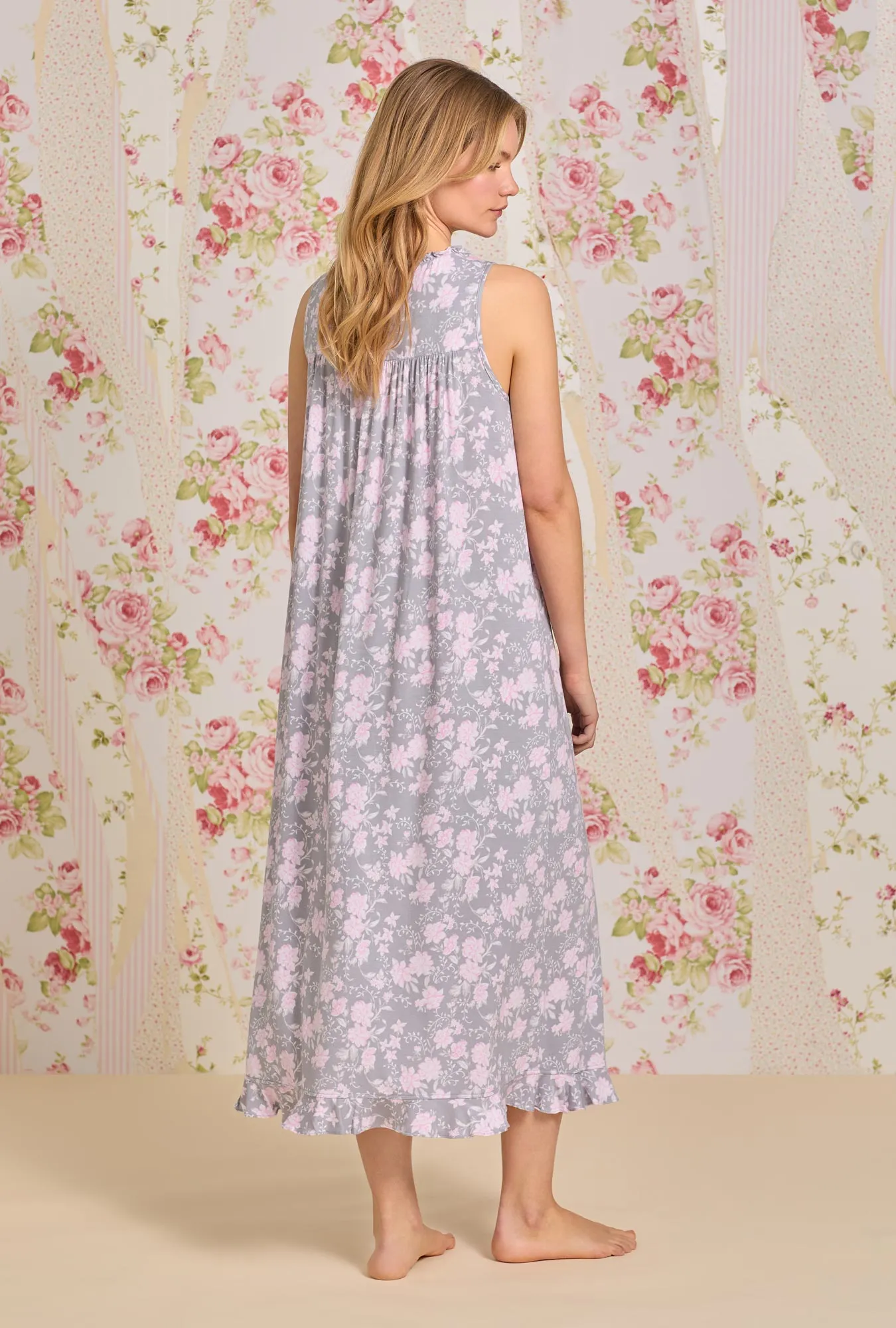 Tencel™ Water Roses "Eileen" Knit Nightgown