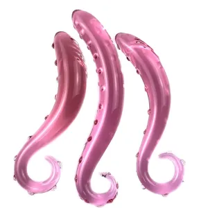 Tentacle Textured Sensual Glass Dildo Set (3 Piece)