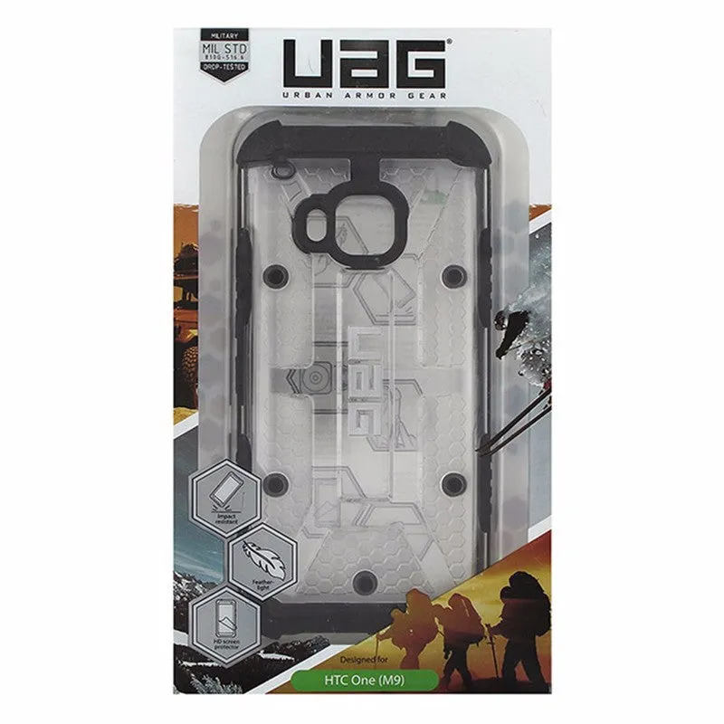 Urban Armor Gear Hardshell Composite Case Cover for HTC One M9 - Clear / Black