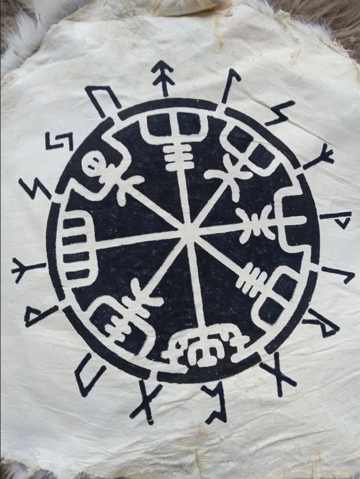 Vegvisir Rabbit Pelt Altar Cloth