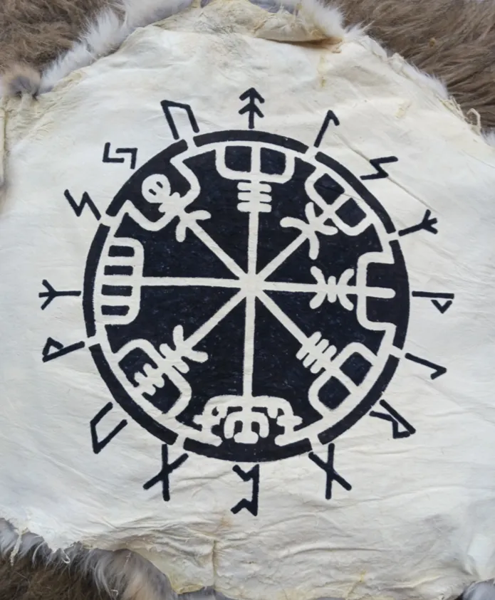 Vegvisir Rabbit Pelt Altar Cloth