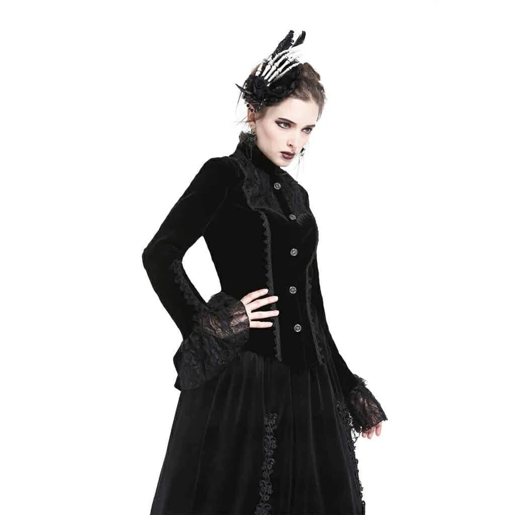 Women's Vintage Victorian Short Goth Coat