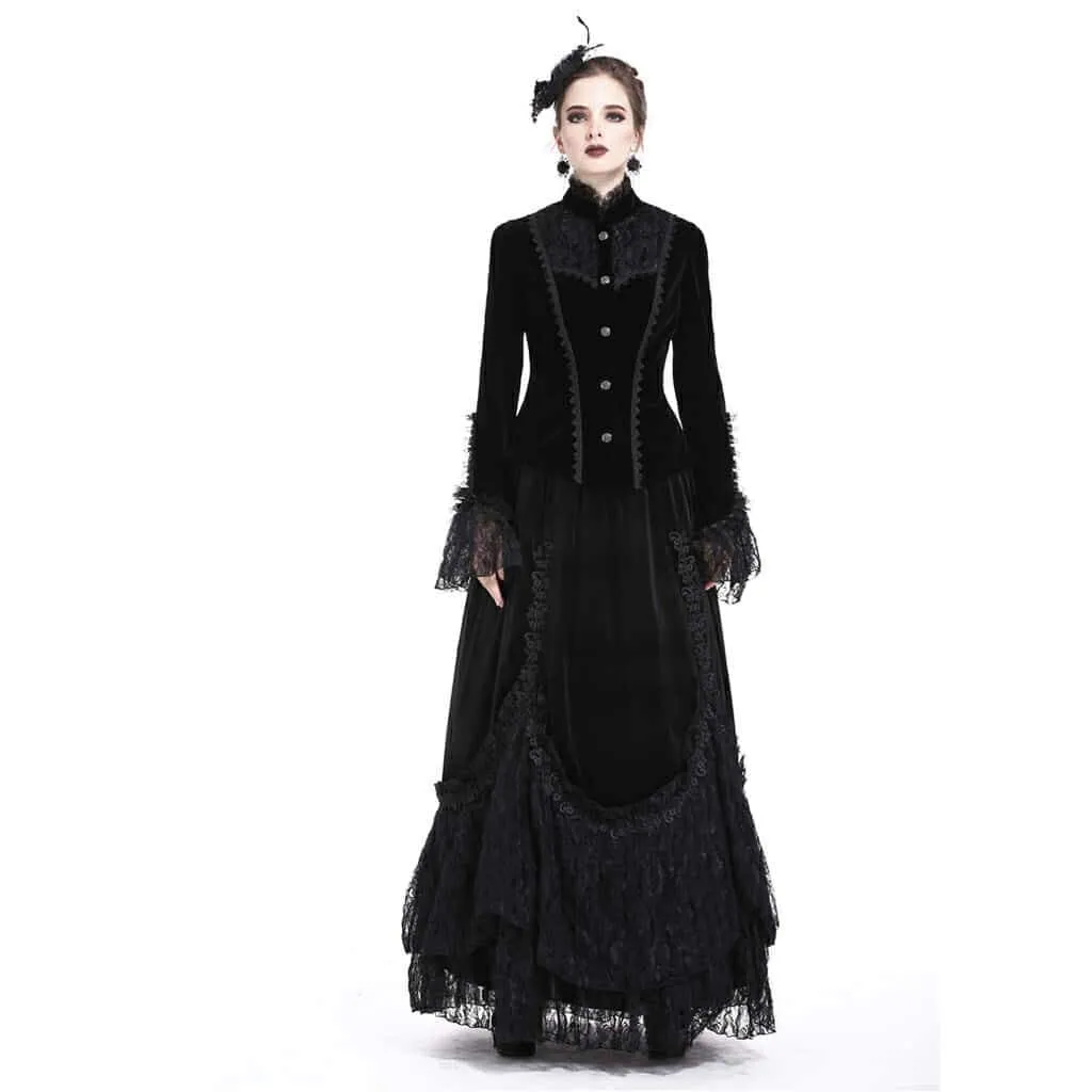 Women's Vintage Victorian Short Goth Coat