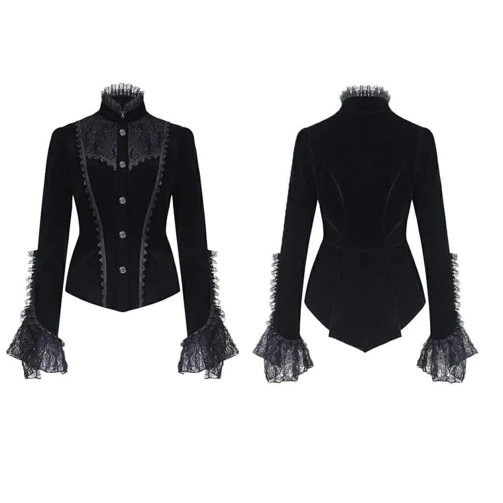 Women's Vintage Victorian Short Goth Coat