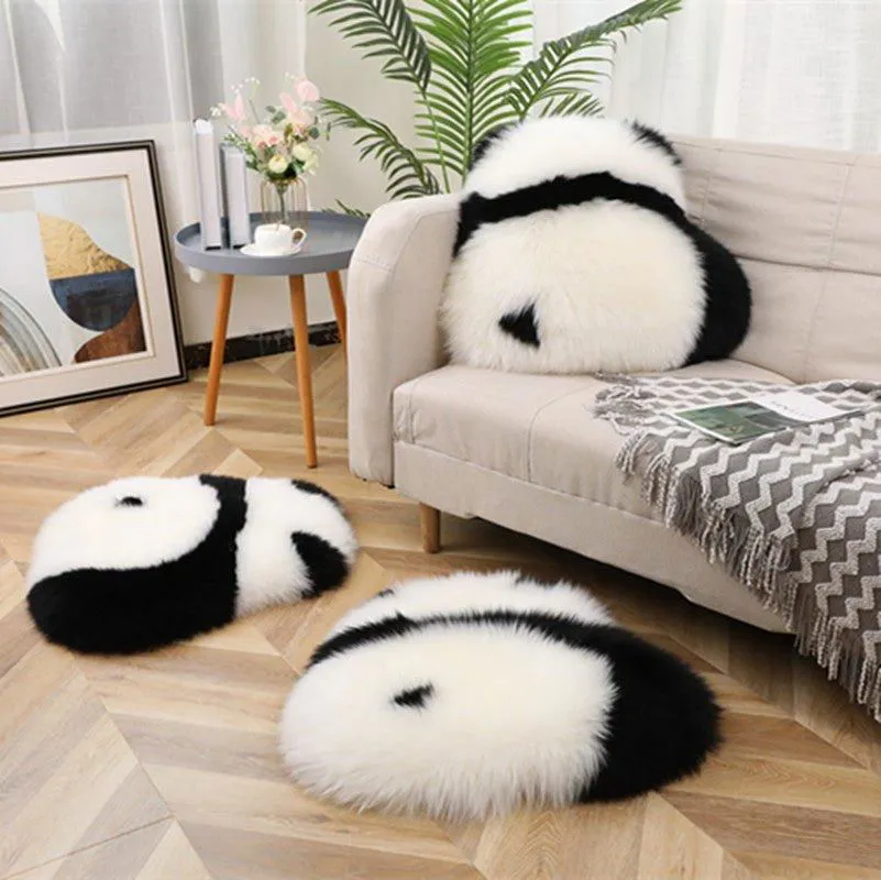 Wool Panda Charm Pillow Cushion