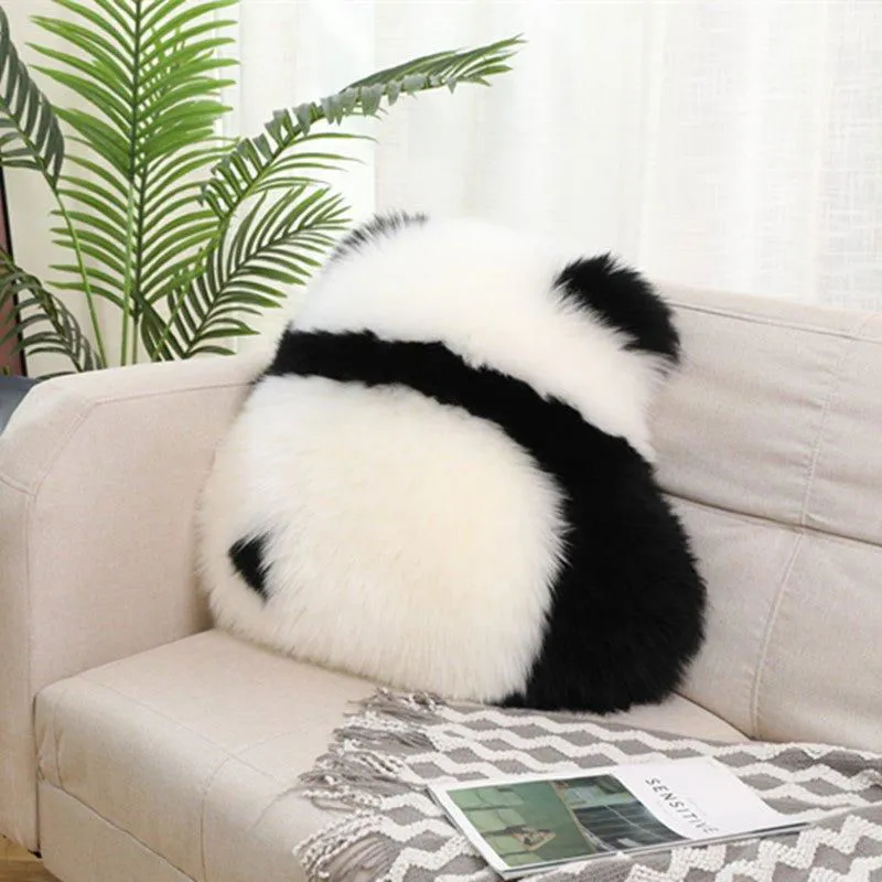 Wool Panda Charm Pillow Cushion